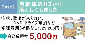 Case2 自転車のカゴから落としてしまった